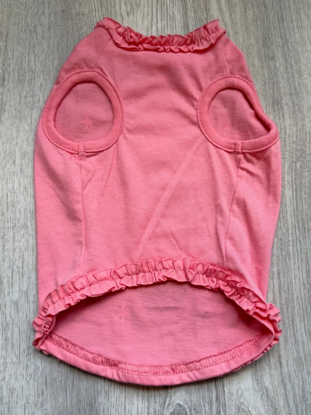 So Sparkling Cute Graphic - Pink Ruffle Pets/Small Dogs Top w/ Glitter - size XS